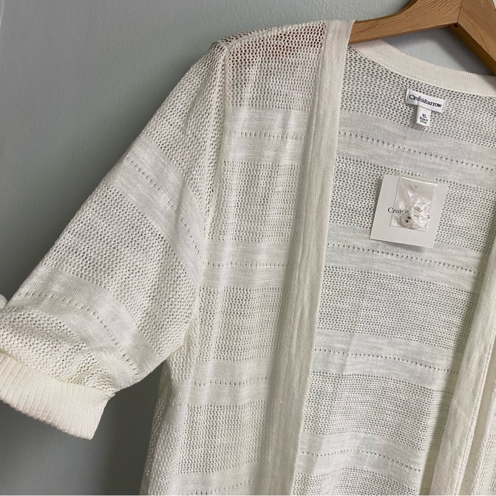 NWT CROFT & BARROW CARDIGAN - XL - Picture 4 of 8